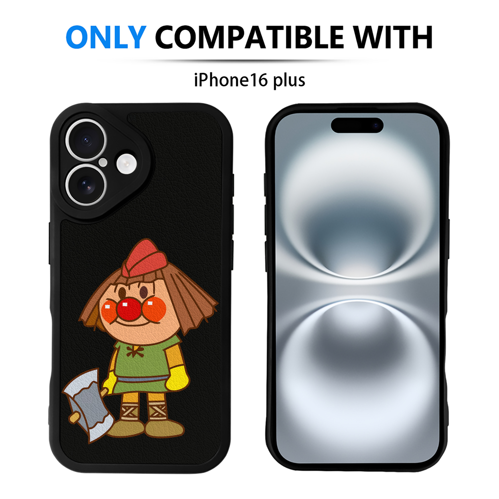 （画像用） アンパンマン Anpanman 【iPhone 16シリーズ対応】シリコンスマホケース（レザー調） 材質：シリコン